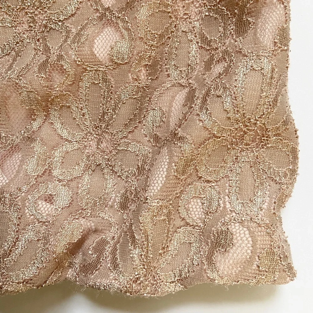 Pippa & Julie Bridgerton Vibe Party Dress Champagne Lace Lined